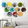 thumbnail image 5 of LOLIPPYY 8-Piece Colorful Hexagon Felt Wall Stickers Set, Multifunctional Message Board for Home and Office Wall Decoration, Random Colors, 5 of 7