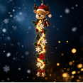 thumbnail image 5 of Light-Up Glowing Christmas Door Hanger, Warm Glowing Festive Decor, Hanging Christmas Home Decoration, 5 of 5