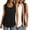 White, variant on Chbgutlmr Womens Tops 3pc Plus Size Round Neck Sleeveless Athletic Summer Casual Loose Workout Tank Tops