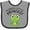 Heather and Black, variant on Inktastic Mommy's Little Princess- cute frog Girls Baby Bib