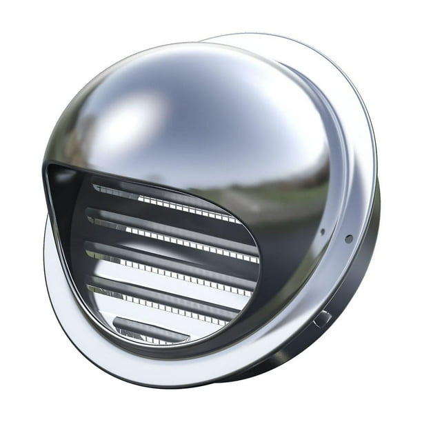 Campana De Ventilación Rejilla De Ventilación Exterior Redonda Para Pared, Acero Inoxidable Tapa Para Salida De Humos, Protección Desagüe, Fácil De
