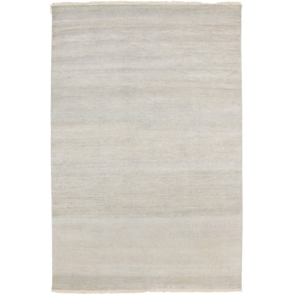 Oatmeal Grass Design 6X9 Modern Oriental Rug