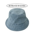 thumbnail image 3 of Denim Fisherman Hat Wide Brim Lightweight Summer Bucket Hat for Men Women, 3 of 5