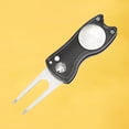 thumbnail image 4 of Outil de Réparation de Golf Pliant en Acier Inoxydable - et Noir, 4 of 8