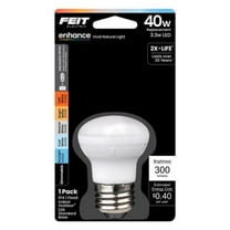 Feit Electric 3018693 40W R14 E26 Medium LED Bulb - Adjustable Equivalence, White