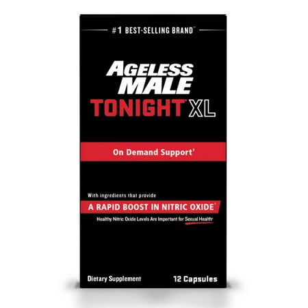 New Vitality Ageless Male Tonight XL Nitric Oxide Booster Supplement, 12 Ct, Male Enhancement