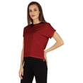 thumbnail image 4 of Inkmeso T-shirt à Épaules Tombantes et Col Rond pour Femmes, Coupe Décontractée pour l'Été, 4 of 7