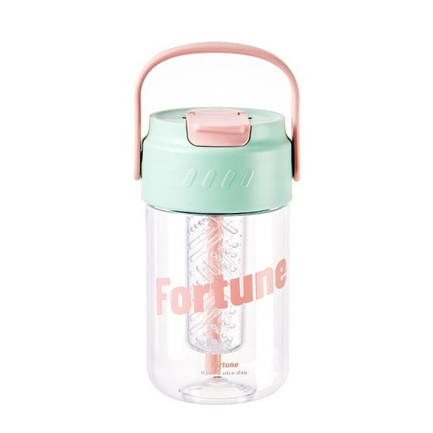Wartleves Taza de agua de 600 ml, creativa, para una sola bebida, portátil, nueva P5