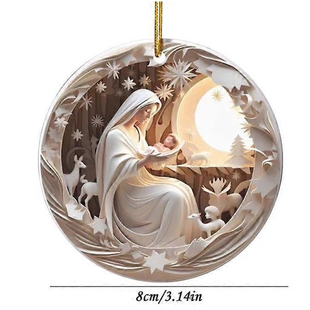 Productos colgantes, colgante pequeño plano de acrílico para espejo retrovisor de coche, decoración, regalo de Año Nuevo, árbol de Navidad, decoración del hogar.