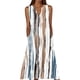 thumbnail image 3 of TaTaai Ladies V Neck Sleeveless Maxi Dress Strap Detail Casual Summer Loose Fit Beach Vacation Long Sundress Gift, 3 of 5
