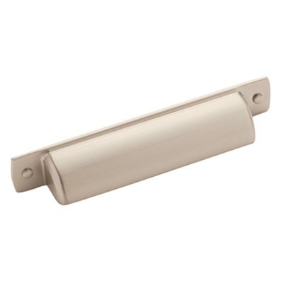 Nickel Cup Pull - Rochdale 3-3/4 in (96 mm) Center-to-Center Satin Nickel Cabinet Cup Pull
