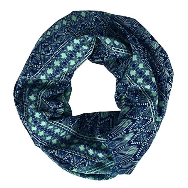 Peach Couture Tribal and Aztec Prints Light Weight Infinity Loop Scarves