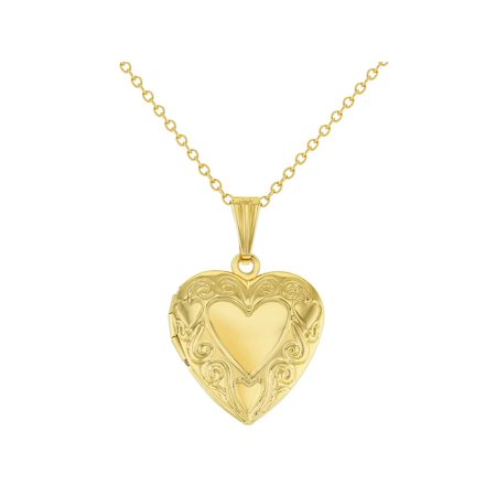 locket multiple pendant necklace womens heart