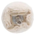 thumbnail image 4 of White Cloth Polishing Wheel Flat Type Cotton Mirror Surface Grinding Tools with Handle50mm, 4 of 5