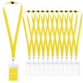 thumbnail image 1 of Lanyards WEZEBEL, paquete de 48, amarillos, porta credenciales impermeables, 1 of 6