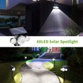 thumbnail image 2 of Luz solar de jardín ultra potente de 88 LED para exteriores con detector de movimiento impermeable IP65, foco solar inalámbrico ajustable de 360° para exteriores, luz solar de seguridad para camino (negro) Zhivalor MANOWLL-225, 2 of 8