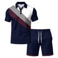 thumbnail image 4 of CONFREE Mens 2 Peice Shorts Sets Casual Men's Summer Outfits Set Graphic Polo Shirts Shorts Athletic Sweat Suit for Men, 4 of 4