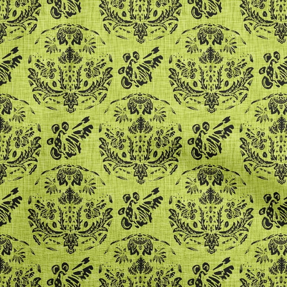 oneOone Georgette Viscose Light Green Fabric Block Sewing Material Print Fabric By The Yard 42 Inch Wide-IZ