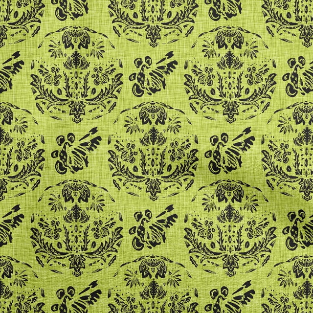 oneOone Rayon Light Green Fabric Block Sewing Material Print Fabric By The Yard 56 Inch Wide-FL