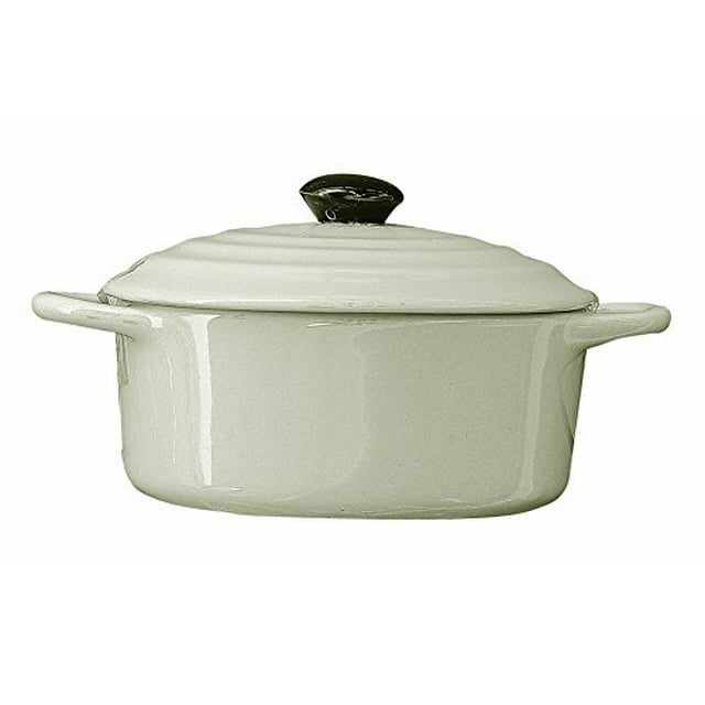 Grès Rond de 6 Pouces Mini Personnel Couvert Burnerol Baker (Taupe)