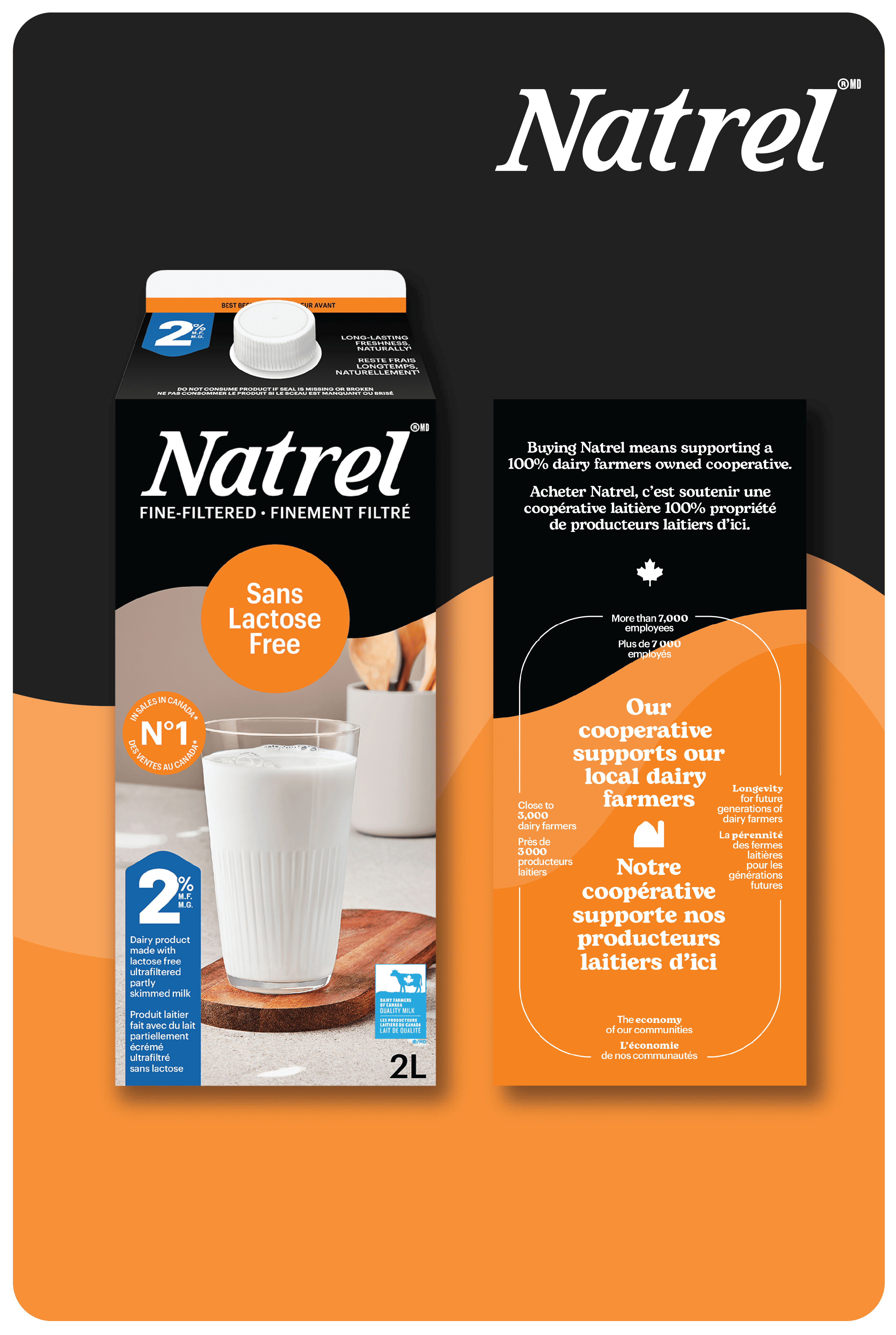 Natrel Lactose Free 2%, 2 L