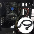 thumbnail image 2 of SFF 8087 to Right Angled MiniSAS 8643 Internal Cable for Hard Drives and Server Connection with Coaxials Interfaces, 2 of 8