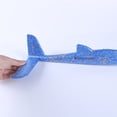 thumbnail image 6 of Foam Glider Airplane Toy Electric Hand Throwing Flying Aircraft Model for Outdoor Sports and Party Favors, 14inch Blue, 6 of 8