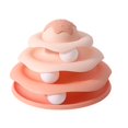 thumbnail image 2 of Esquirla Cat Toy Roller Cat Balls Track Toy for Kitten Physical Exercise Fun Circular Track 3 Layer with Three Balls Turntable Cat Toys pink, 2 of 8