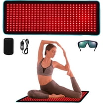 Red Light Therapy Mat for Relaxation,Red Light Therapy for Body 660nm/850nm Full Body Blanket, Adjustable Brightness and Timer, Great Gift for Elderly, Family, Fitness, Health Enthusiasts