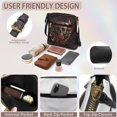 thumbnail image 6 of DISNIMO Skull Rose Print Crossbody Handbag Butterfly Print Messenger Hand Bag Purses for Women PU Leather Satchel Shoulder Bag Zipper Closure, 6 of 7