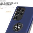 thumbnail image 2 of Compatible with Galaxy S23 Ultra Case with Ring Stand 360° Rotate Magnetic Kickstand Phone Case Fashion Slim Soft TPU Shockproof Bumper Camera Protection Case for Galaxy S23 Ultra, Blue, 2 of 14