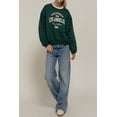 thumbnail image 6 of Women's Long Sleeve Printed Oversized Varsity Sweatshirt ? Inner Fleece French Terry, 6 of 6