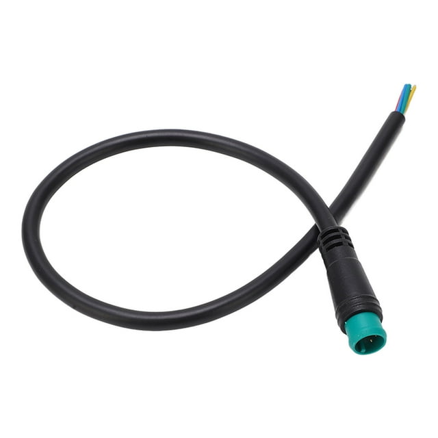 E Bike Instrument Extension Cord, E Bike Extension Cable IP65 Waterproof 5 Pin Portable 200V AC Wear Resistant 0.8 Feet For E Scooters