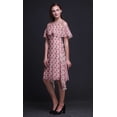 thumbnail image 3 of Bimba Robe Droite à Épaules Dénudées Style Chic pour Femmes à Imprimé Papillon Tunique d'Été -Moyen, 3 of 6