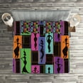 thumbnail image 3 of Ambesonne African Quilted Coverlet 3 Pcs, Vases on Heads, Queen Size, Multicolor, 3 of 4