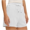 thumbnail image 6 of Byworldtasic Women's Elastic Waist Knee Length Bermuda Shorts with Drawstring Comfort-Fit Casual Shorts, 6 of 6