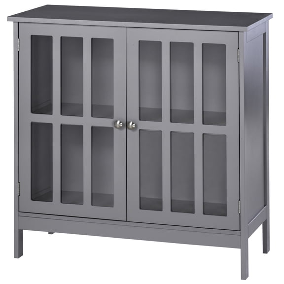 LHYY Sideboard Buffet,Storage Cabinet with 2 Doors,Credenza for Multifunction in Kitchen,Console,Living Room,Gray