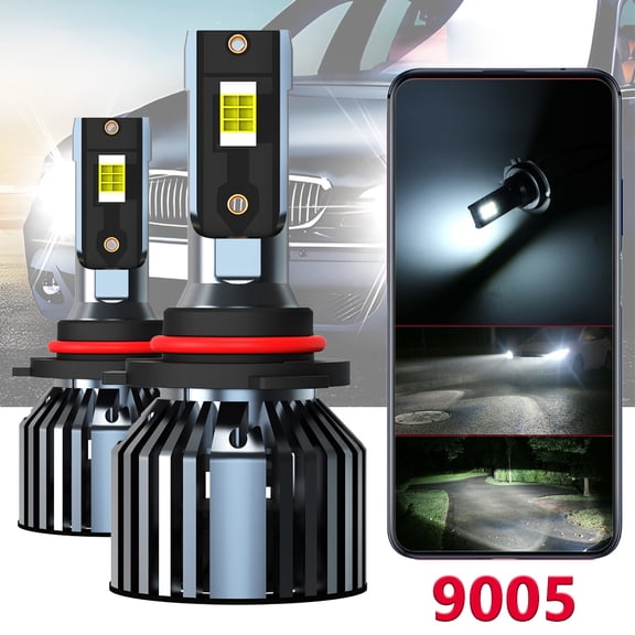 9005 LED Headlight Bulbs 6500K White Automotive Bulb,Pack of 2