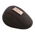 thumbnail image 3 of Capítulo de periódicos para hombres Sombrero de conducción de sombrero de cabeza casual para viajes al aire libre de invierno Café, 3 of 8