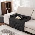 thumbnail image 3 of Methold Cama refrescante para mascotas, universal, impermeable, para perros, 90 x 90 cm, suave, antideslizante, color gris. Suministros para perros negro 90 x 90 cm, 3 of 6