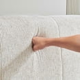 thumbnail image 6 of MAYEERTY Cloud Rest Cotton-Linen Blend Compressed Bed Queen Size Mattress Foundation with Headboard,Universal Fit, Hybrid Support Tool-Free Assembly, 6 of 7