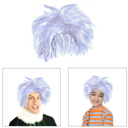 Dazzling Toys Soft High Quality Cotume Mad Scientist White Wig, Great for Dressing, Adjusts to Fit Adults and Children.
