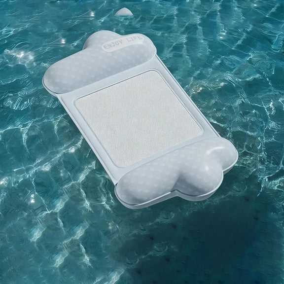 1PC Inflatable Pool Float Lounger with Mesh Seat, Portable Water Hammock Raft, Adult Swimming Float Bed for Beach Pool