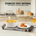 thumbnail image 4 of VEVOR Electric Warming Tray Buffet Food Warming w/ Temp Control Stainless Steel, 4 of 9