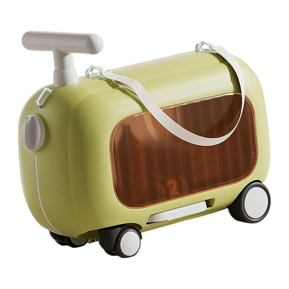 Maletas infantiles, maletas de para niños, resistentes con ruedas, cochecitos de bebé, equipaje para niños y niñas Verde