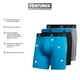 thumbnail image 2 of Calzoncillos tipo bóxer adidas de microfibra para hombre, paquete de 3, 2 of 9