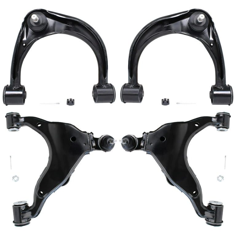 Detroit Axle - Front Upper and Lower Control Arms w/Ball Joint Replacement  for 2003 - 2009 Lexus GX470 / Toyota 4Runner - [2007-2009 FJ Cruiser] - 4pc 