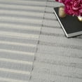 thumbnail image 6 of Inspire Me! Home Décor Brushstrokes Striped Silver Grey 9' x 12' Area Rug (9x12), 6 of 8