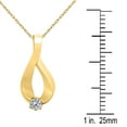 thumbnail image 4 of Mauli Jewels Engagement Necklace for Women 0.25 Carat Diamond Brilliant Cut Pendant 4 Prong-Setting 10K Yellow Gold With 18'' Box Chain|Silver Chain, 4 of 7