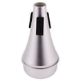 thumbnail image 1 of Baohd Trumpet Practice Mute Straight Trumpet Mute Accessory Lightweight - Silver, 1 of 9